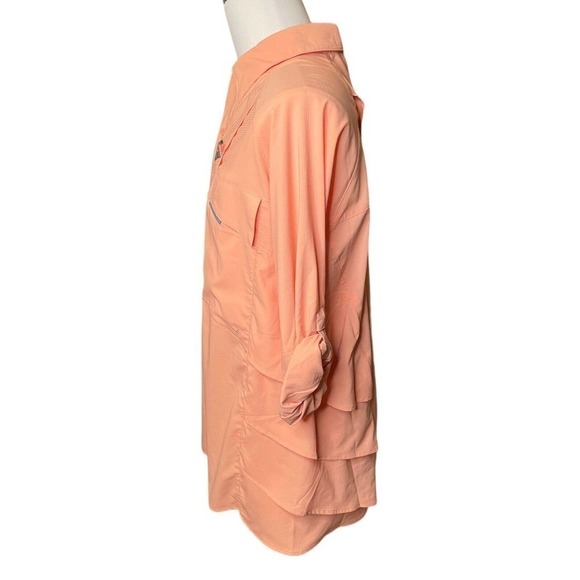 Reel Legends NEW Mens Fishing Shirt Size Large Vented Back Roll Tab Long Sleeves - Picture 4 of 13